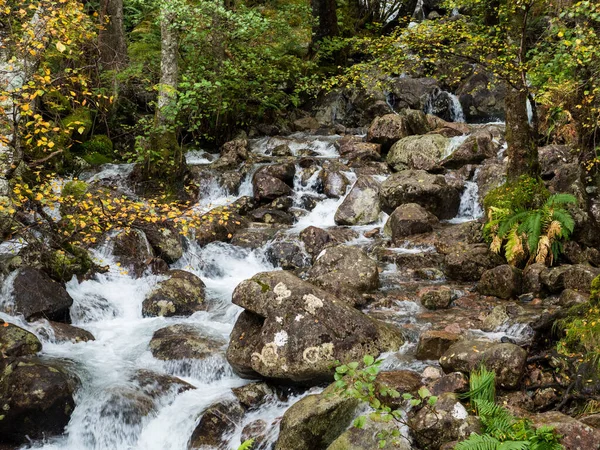 Waterfall in the valley of Glen Nevis, Scotland — Stock Photo, Image