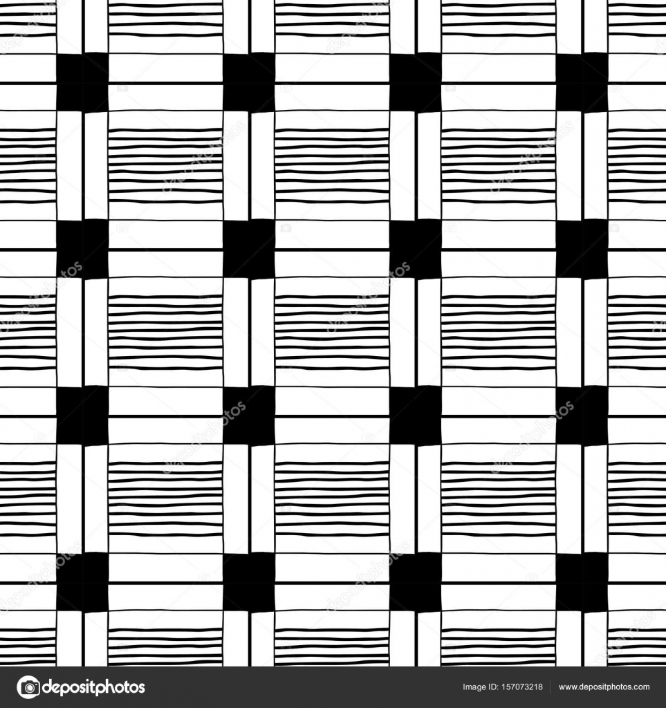Modello senza cuciture astratto Illustrazione in bianco e nero per libri pagine da colorare Sfondo per il disegno — Vettoriali di lilipom