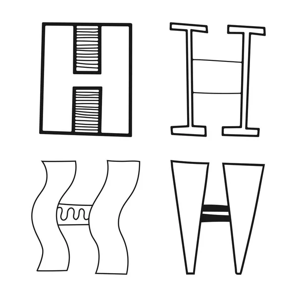 Decorative letters of the alphabet. Lettering for design, scrapbooking