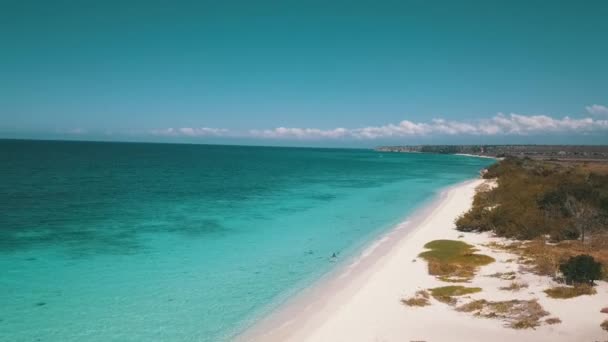 Caribbean água azul bahia de las aguilas — Vídeo de Stock