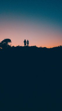 gün batımı, siluet