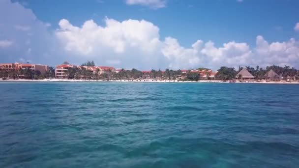 Беспилотник Карибской воды 60fps — стоковое видео