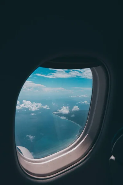 Mare caraibico guardato nel cielo — Foto Stock