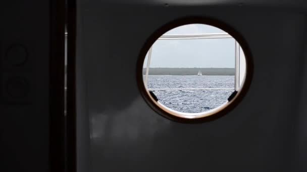 Finestra barca — Video Stock