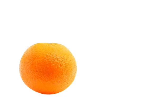 One Mandarin Orange Isolated White — Stock Photo, Image