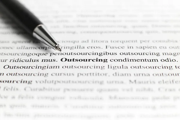 Outsourcing  service concept