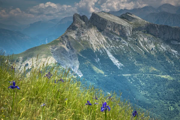 Pirineos montañas paisaje en verano. Huesca, Agaron —  Fotos de Stock