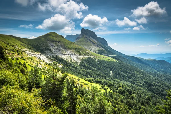 Pyreneeën bergen landschap in de zomer. Huesca, agaron — Stockfoto