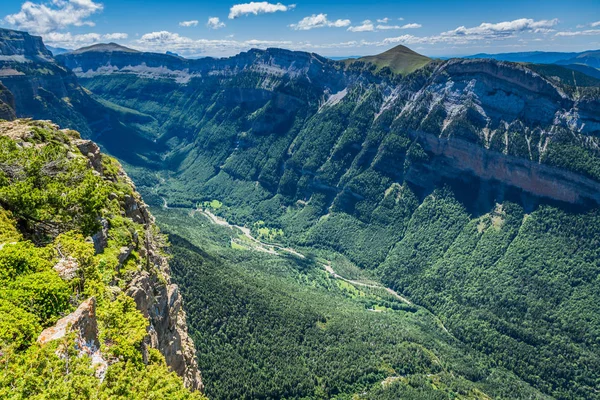 Kaňonu Ordesa National Park, Pyreneje, Huesca, Aragon, Španělsko — Stock fotografie