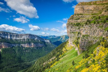 Ünlü Ordesa Milli Parkı, Pyrenees, SP güzel manzara
