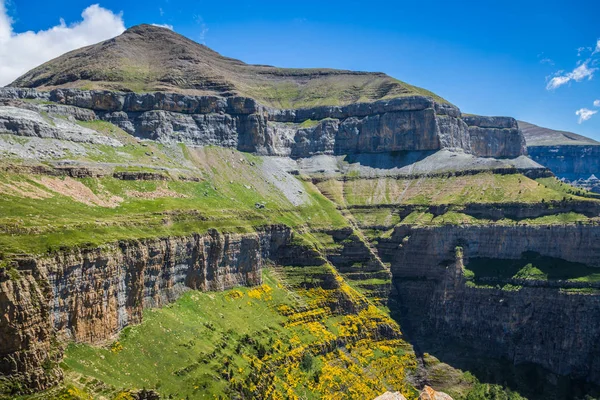 Canion în Parcul Național Ordesa, Pirineii, Huesca, Aragon, Spania — Fotografie, imagine de stoc