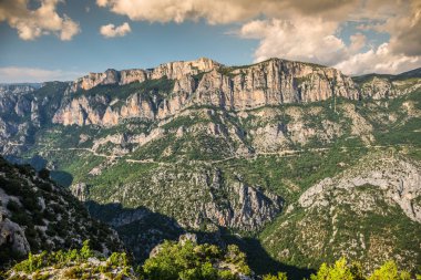 Gorges Du Verdon içinde Güney-Doğu Fra güzel manzara