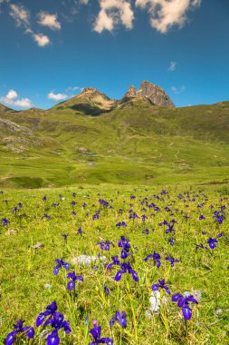 Pirene Dağları frontera del portalet, huesca, aragon, İspanya