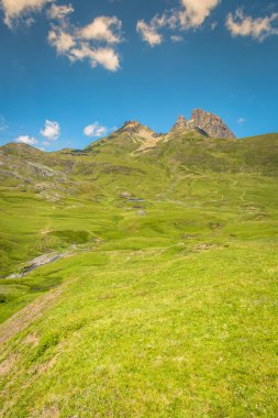 Pirene Dağları frontera del portalet, huesca, aragon, İspanya