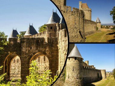 Collage of Carcassonne,France (my photos) clipart