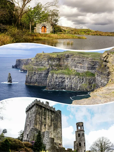 アイルランドの画像 (自分の写真のコラージュ) — ストック写真