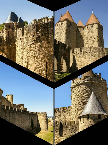 Collage de Carcasona, Francia (mis fotos ) —  Fotos de Stock