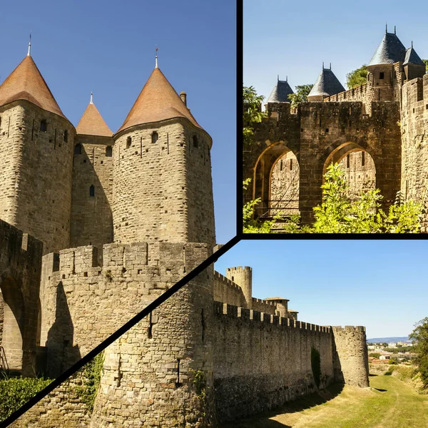 Collage de Carcasona, Francia (mis fotos ) —  Fotos de Stock