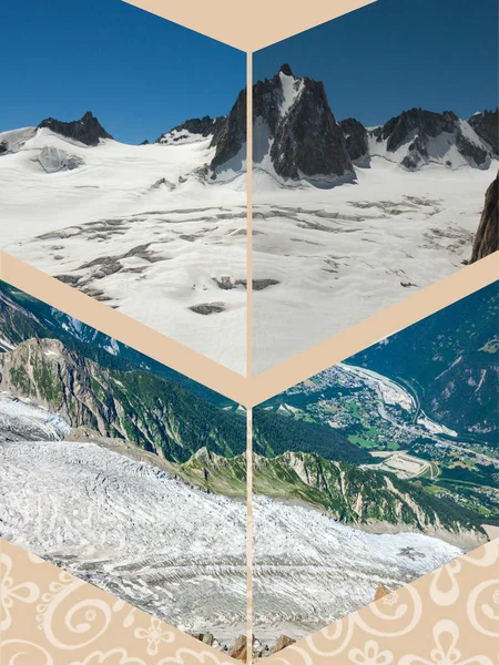 Kolaj Chamonix Mont Blanc, Fransa — Stok fotoğraf