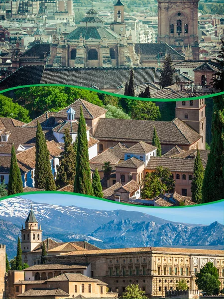 Collage of Granada,Spain (my photos) — Stock Photo, Image