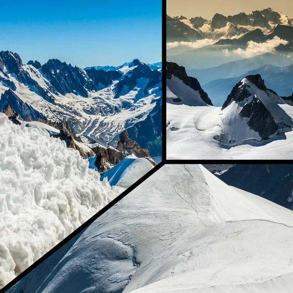 Kolaj Chamonix Mont Blanc, Fransa — Stok fotoğraf