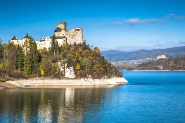 Niedzica castle, Polonya, Avrupa'nın güzel manzara