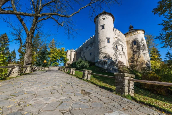 Krásný pohled Niedzica castle, Polsko, Evropa — Stock fotografie