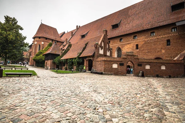 El castillo de Malbork en Polonia — Foto de Stock