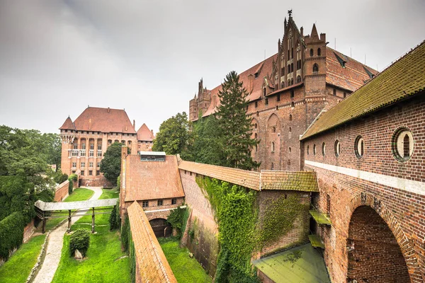 在波兰城堡马尔堡 — 图库照片