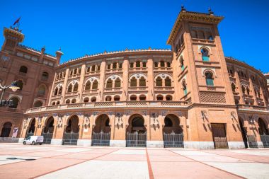 Madrid. Madrid ünlü boğa güreşi arenada. Turistik attractio