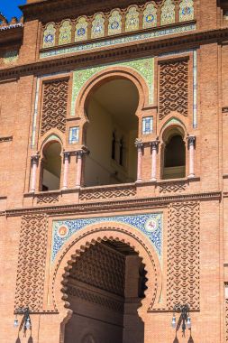 Madrid. Madrid ünlü boğa güreşi arenada. Turistik attractio