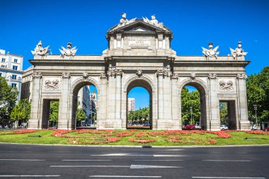 Alcala Gate (Puerta de Alcala) - Monument in the Independence Sq clipart