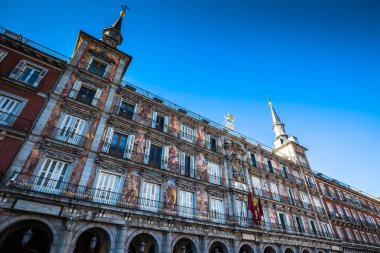 ünlü plaza mayor Madrid, İspanya