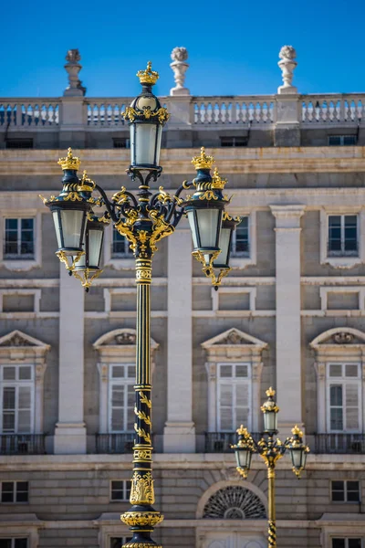 Palacio Real - Spanish Royal palace in Madrid — Stock Photo, Image