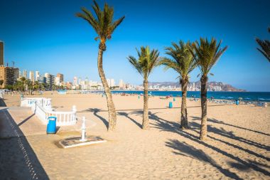 Benidorm Poniente beach Alicante İspanya Akdeniz
