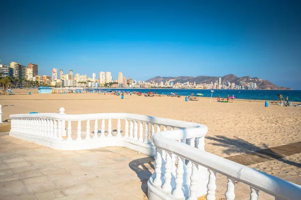 Benidorm Poniente beach Alicante İspanya Akdeniz — Stok fotoğraf