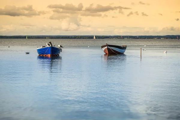 Bateaux de pêche, Mer Baltique, Baie de Puck — Photo