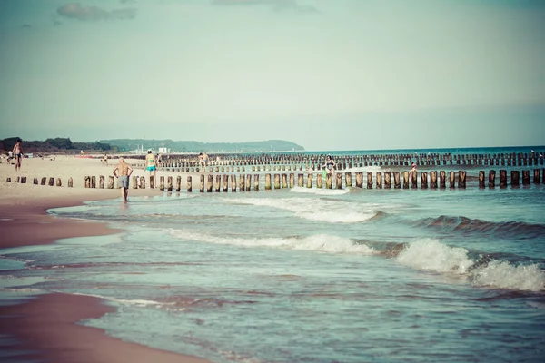 Mer Baltique. Chalupy beach.Poland — Photo