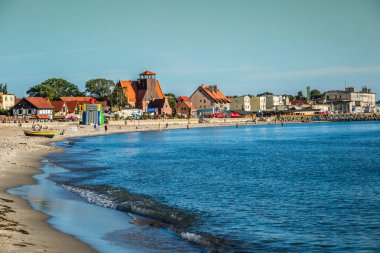 Hel, Polonya-Eylül 6, 2016:Resort kasaba Hel Pomerania, Pol içinde