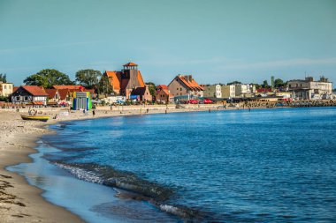 Hel,Poland-September 6,2016:Resort town of Hel in Pomerania, Pol clipart