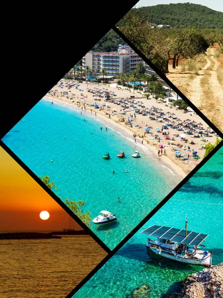 Collage de île d'Ibiza, Espagne . — Photo