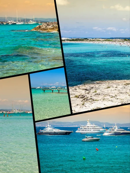 Collage de l'île de Formentera, Espagne. Europe . — Photo