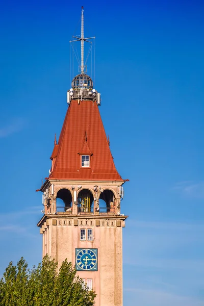 Observatie toren van visserhuis, gezichtspunt in Wladyslawowo, — Stockfoto