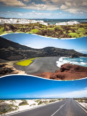 Kolaj Adası Lanzarote, İspanya. Europe.