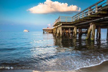 Sopot, Polonya-Eylül 7,2016: Sopot pier Polonya ' molo