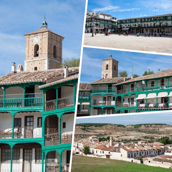 Collage of Chinchon Spain — Stock Photo, Image