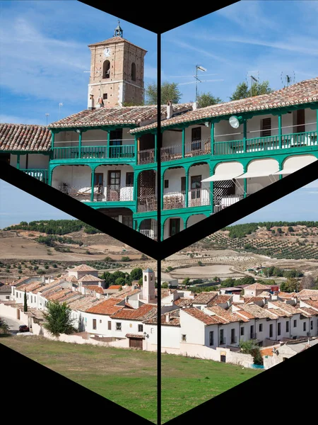 Collage of Chinchon Spain — Stock Photo, Image