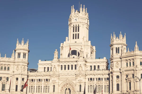 Plaza de la Cibeles (Praça de Cibele) - Correios centrais (Pal — Fotografia de Stock