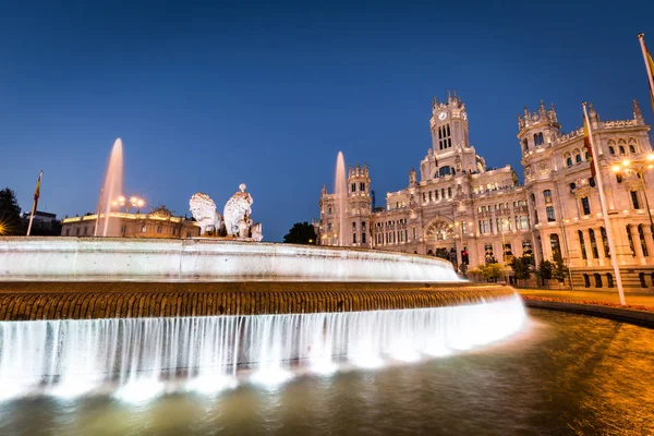 Plaza de la Cibeles (Cybele's Square) - Central Post Office (Pal — 스톡 사진