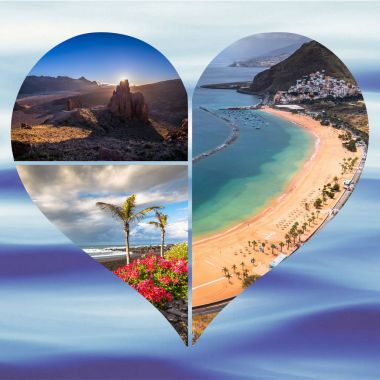 tenerife İspanya 'nın Avrupa kolajı